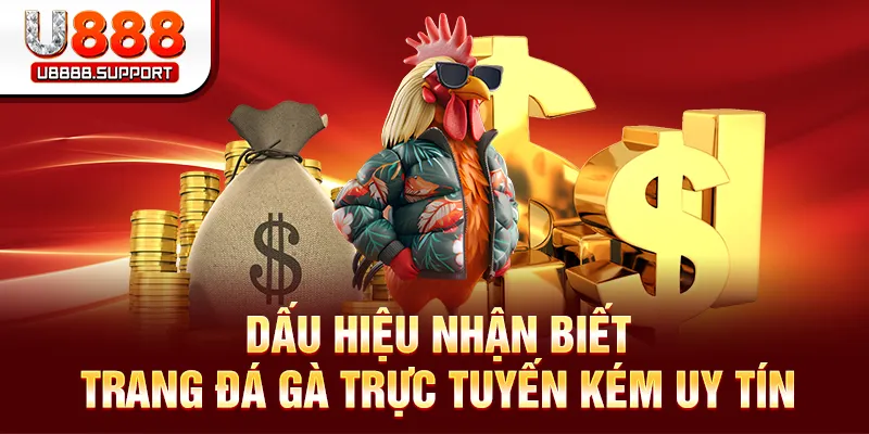 Dấu hiệu nhận biết trang đá gà trực tuyến kém uy tín
